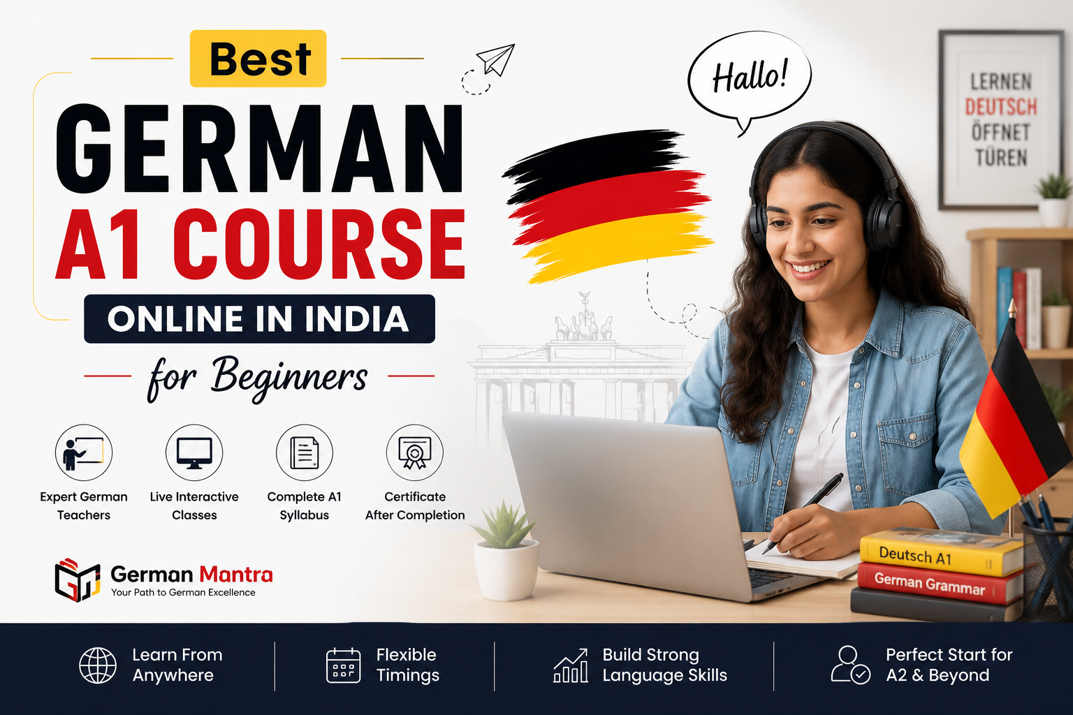 Best German A1 Course Online in India for Beginners