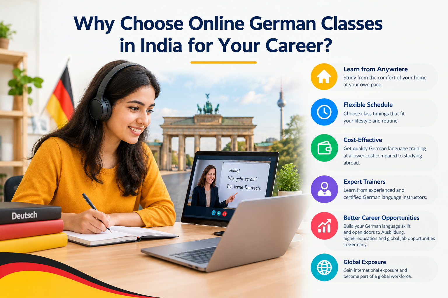 Why Choose Online German Classes in India for Your Career?