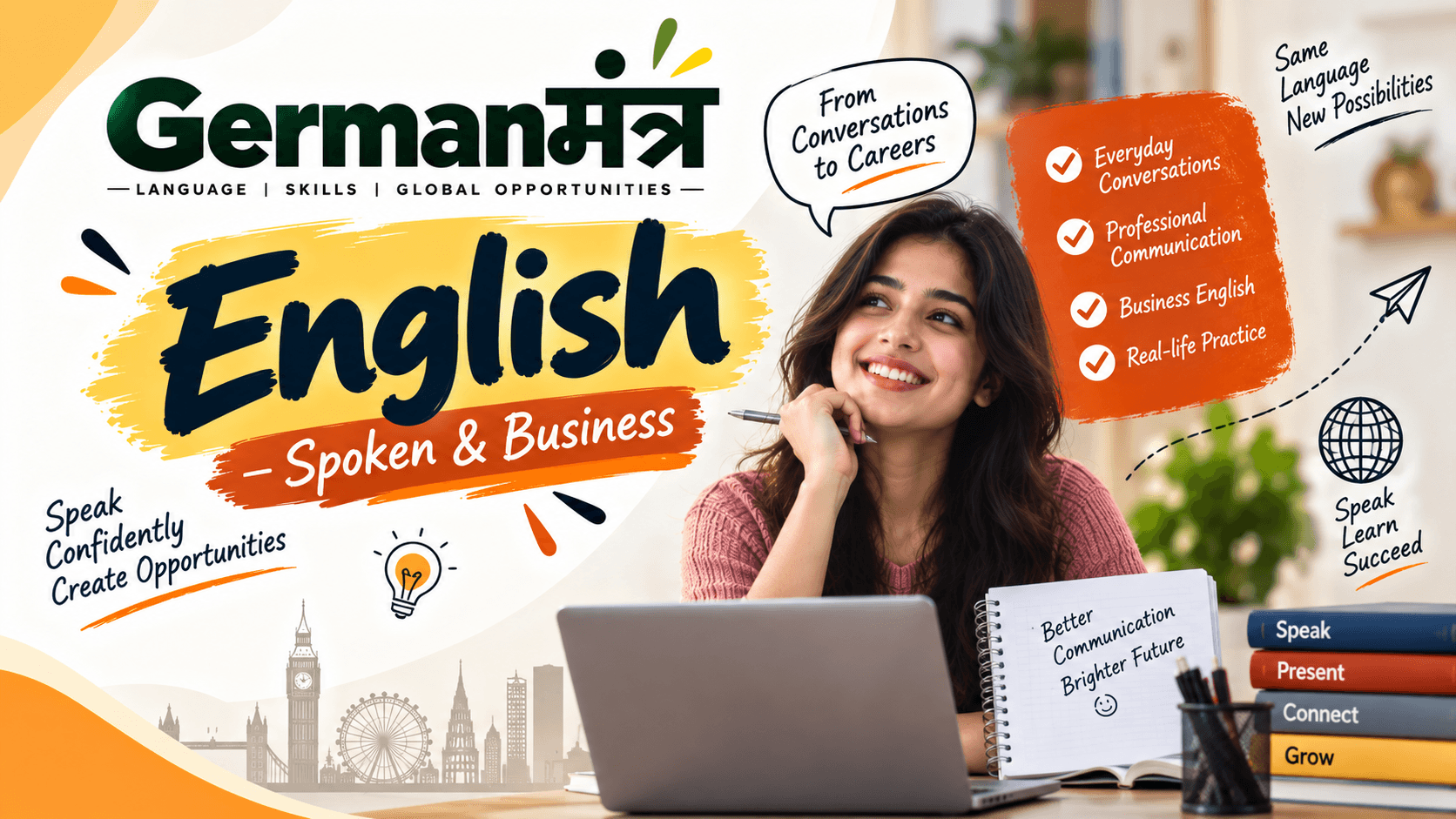 English — Spoken & Business — online course by German Mantra