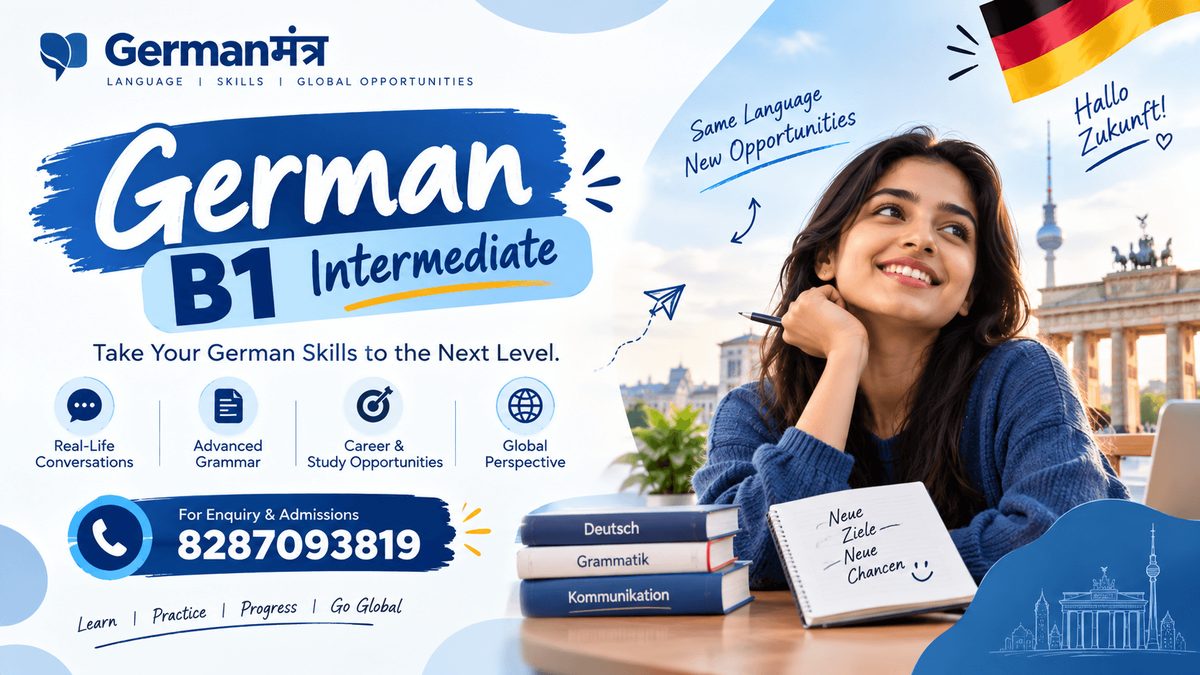 German B1 — Intermediate — online course by German Mantra