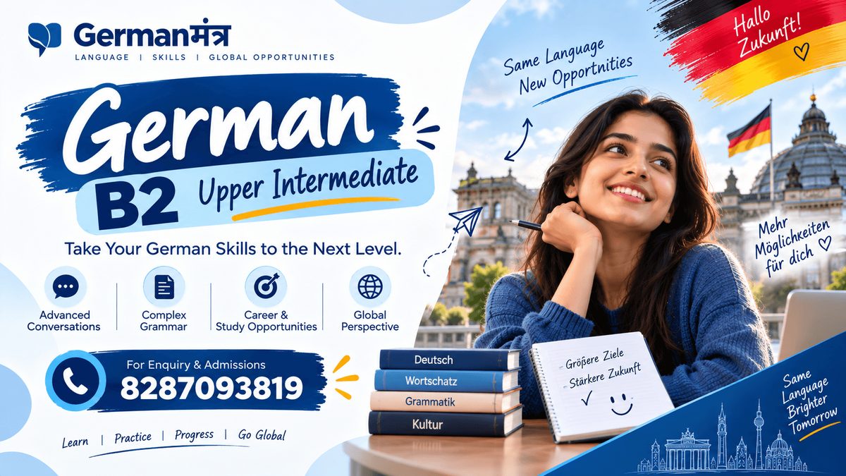 German B2 — Upper Intermediate — online course by German Mantra